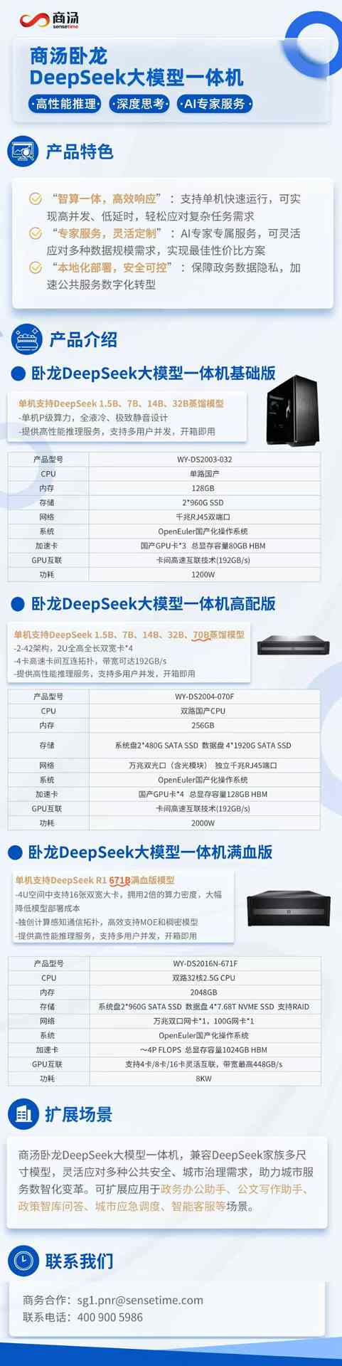 “智视双擎、能思善辩” 商汤方舟+卧龙DeepSeek一体机，打造城市垂直智能体(图2)