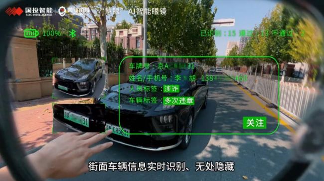 新春安防有“慧眼”！国投智能股份AI眼镜，多场景守护看得见的平安(图3)